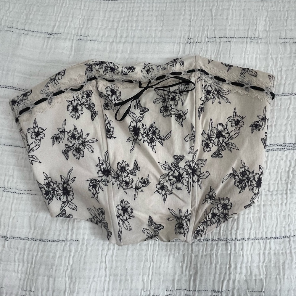 Floral Lace Corset Top